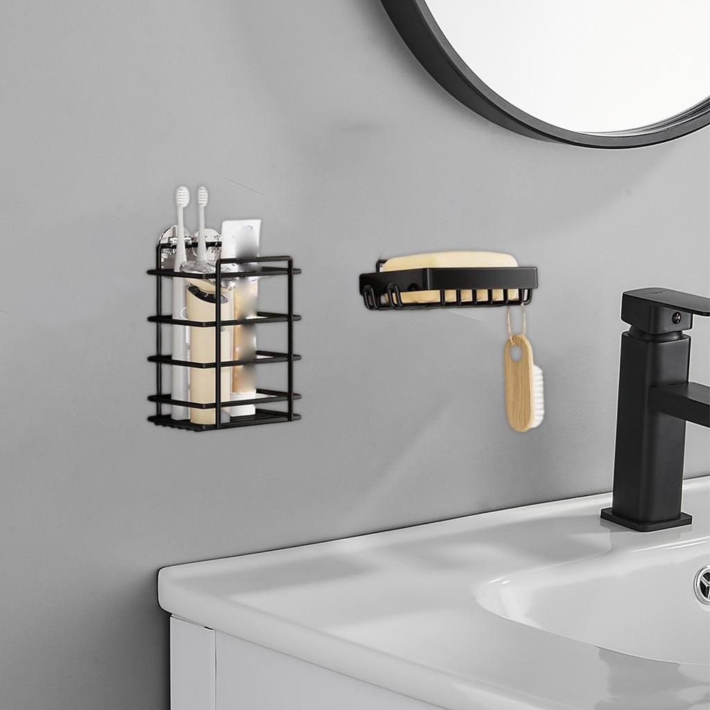 Bathroom Storage Rack, Punch-free Wall-mounted Bathroom Storage Rack, Soap And Toiletries Bathroom Rack