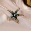 Starfish Brooch, High-end and Light Luxury Pin Badge, Five-pointed Star, Fashionable and Individual, Banquet Suit Accessory Brooch