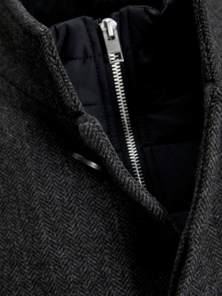 Coat Jack & Jones Jjeharrison Wool Jacket Sn (12258674) Dark Gray Melange