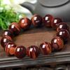 Pulseira de pedra natural olho de tigre vermelho rosário budista joias femininas moda reiki cura meditação oração corda rosário pulseira