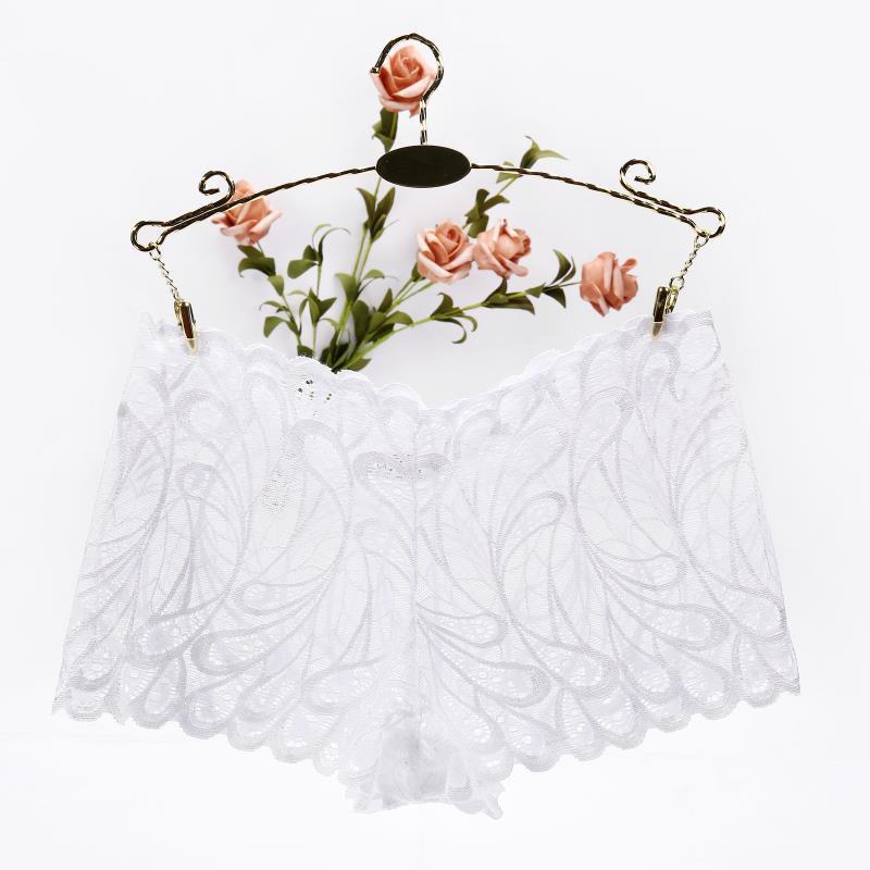 

Сексуальные полые кружевные женские трусики с высокой талией, утягивающие живот, подтягивающие бедра, бесшовные прозрачные сетчатые трусики XL белый