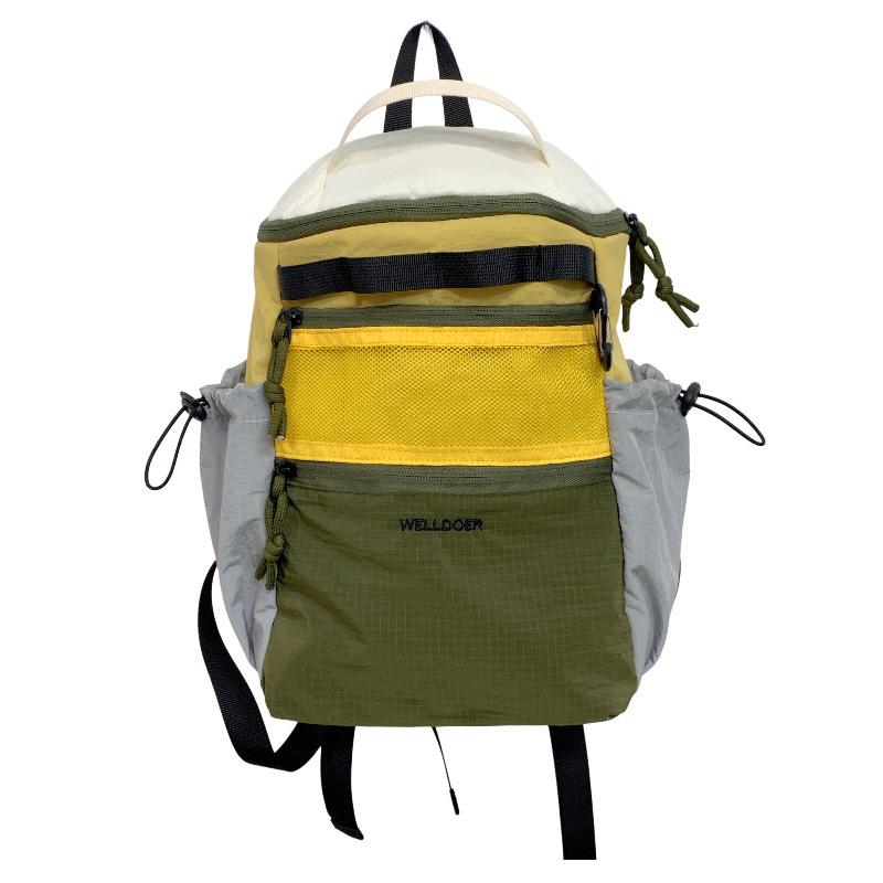Schoolbag New Outdoor High-value Outdoor Backpack Couple Color Matching Large-capacity Schoolbag Commuting Atmosphere Backpack