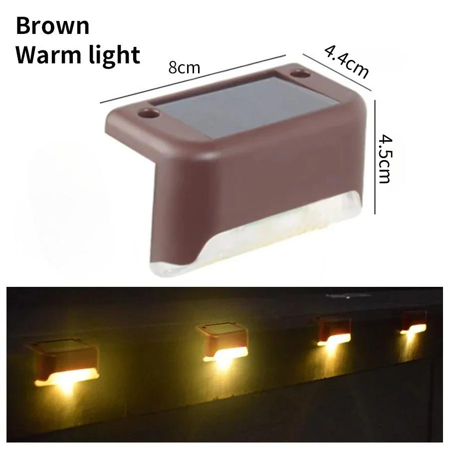 Outdoor Solar Stair Lights LED Waterproof Railing Fence Lights for Garden Yard Step Lighting Enhances Night Safety and Ambience