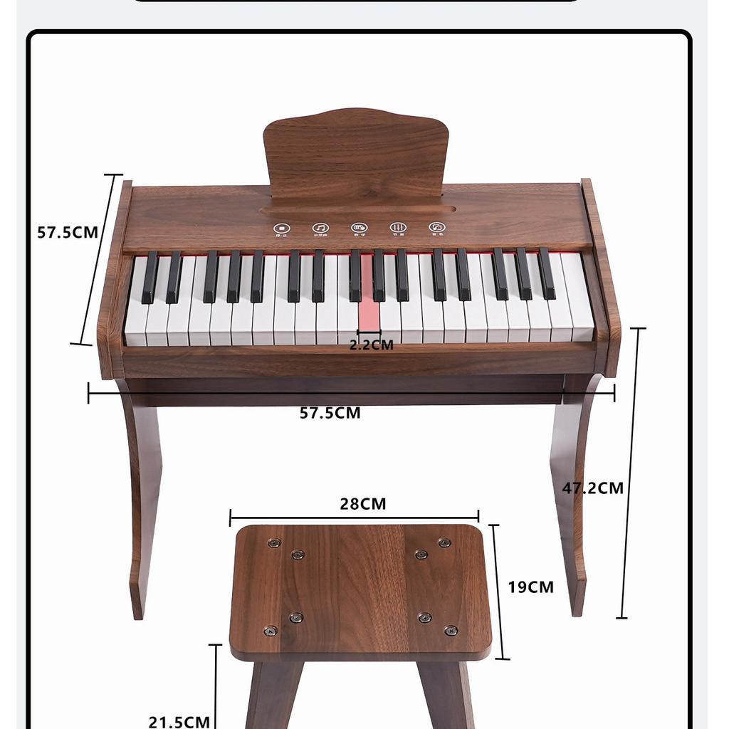 Children's electronic piano instrument newly upgraded touch mini piano beginner enlightenment upright 37-key electronic piano including piano bench