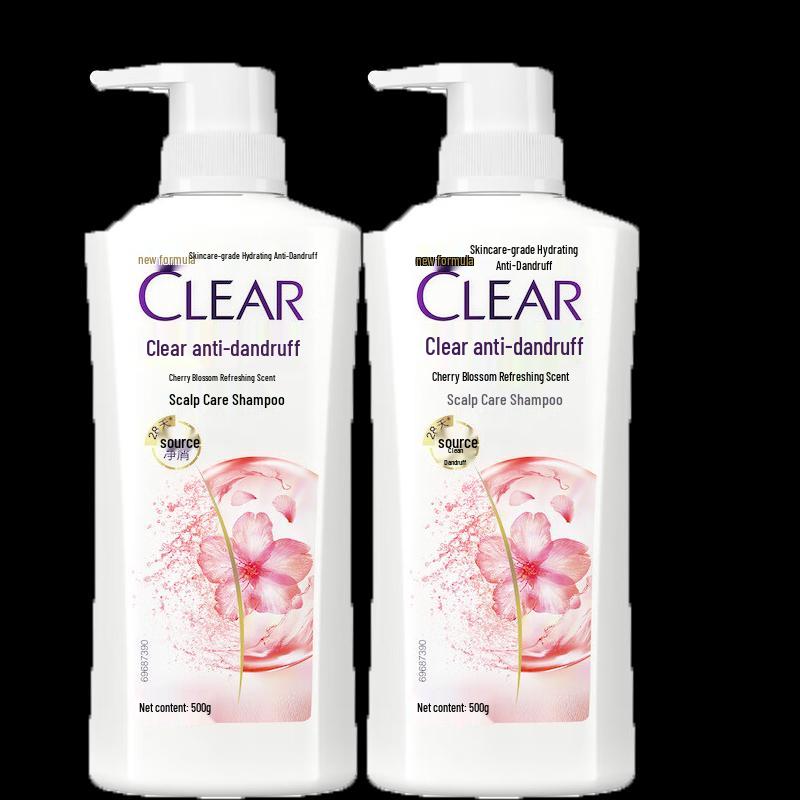 Clear Sakura Blossom Shampoo - 2x500g Silky Smooth
