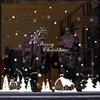 Christmas Decorations, Christmas Ornaments, Snowman Glass Stickers, Shopping Mall Scenes, Window Stickers