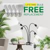 Lampe horticole led - sansi - 600w équivalent - minuterie 4/8/12h - spectre complet - 4 ampoules e27