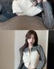 Spicy Girl Polo Collar Cropped Knit Cardigan Sweater - Women's Autumn Long Sleeve Slit Top