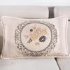 Jacquard Throw Pillowcase European Single Sofa Cushion Embroidered Rectangular Living Room Sofa Back Pillow Covers