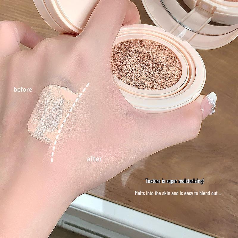 BB Crème Cushion d'Air - Longue Tenue, Couvrante, Sans Transfert, Sans Paquets, Compact 2-en-1 pour Femmes.