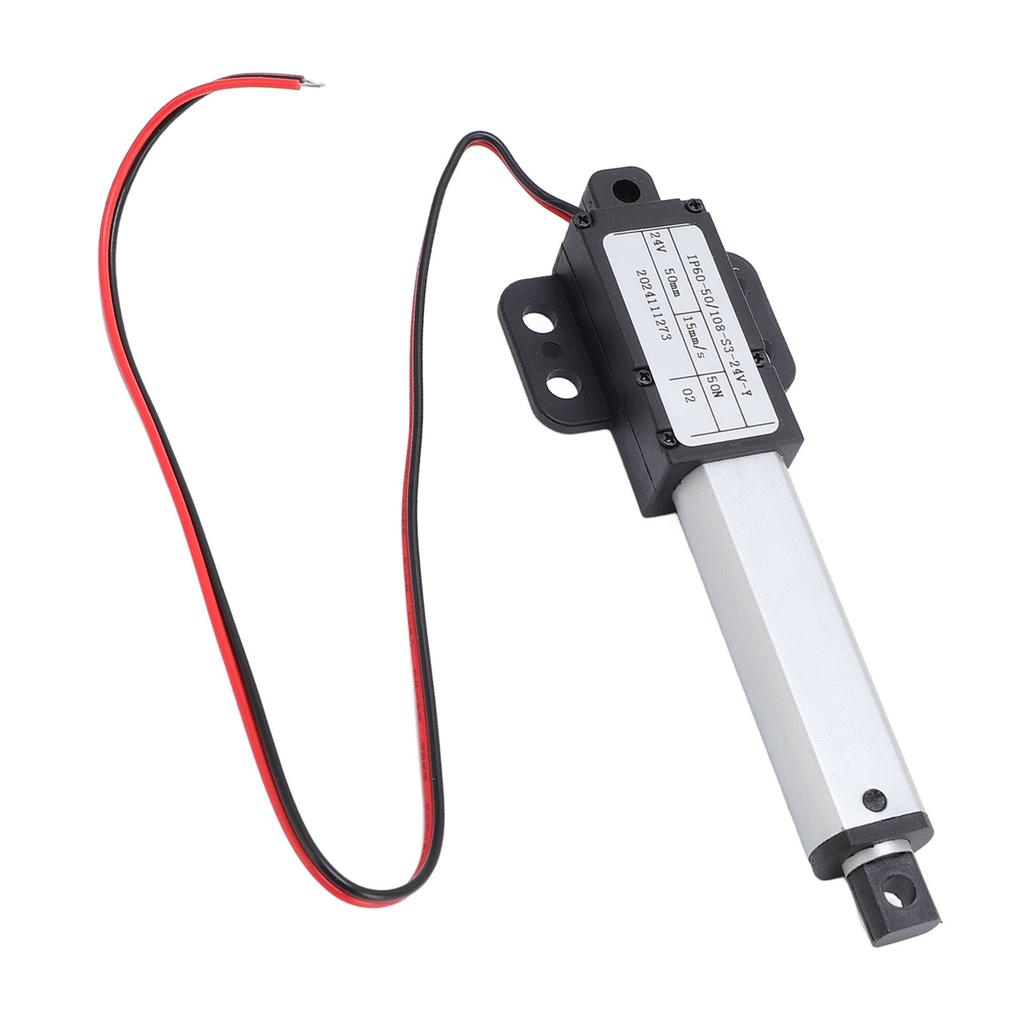 Mini elektrický lineárny aktuátor 50mm zdvih 50N ťah 15mms rýchlosť Malý lineárny pohybový aktuátor pre