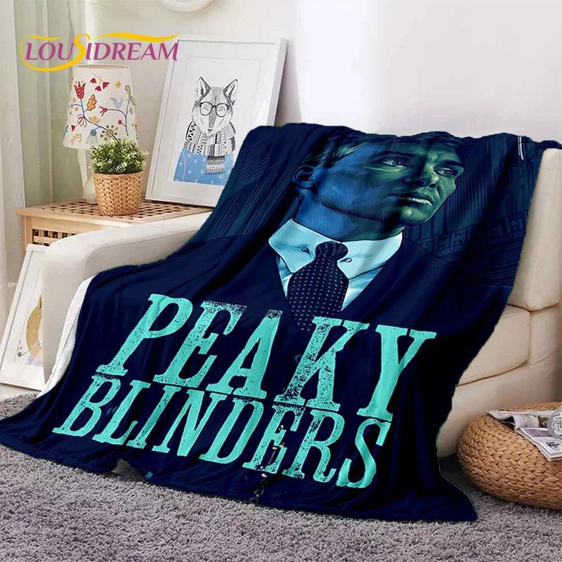 Coperta morbida in flanella 3D P-Peaky Blinders Tommy Shelby per Letti Camera da letto Divano Picnic, Coperta da lancio per Coprire Esterni Tempo libero Regalo