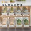 Kitchen cabinet countertop dish and plate storage, pull-out, non-adhesive, non-slip pull-out storage basket and draining rack.