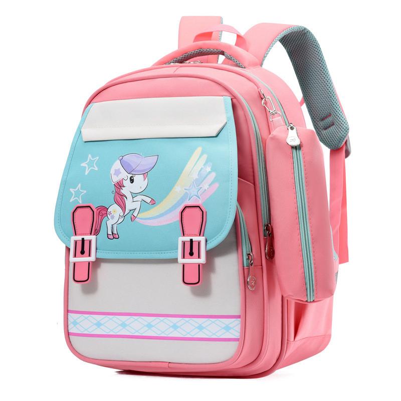 Modern Oxford Cloth Children's Backpack With Animal Print For Boys And Girls