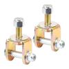 Bolt On Shock Stem To Eyelet Adapter Set, 2 Piece Suspension Mount Hardware for Shock Conversion Repair and Installation Service Kit Pair