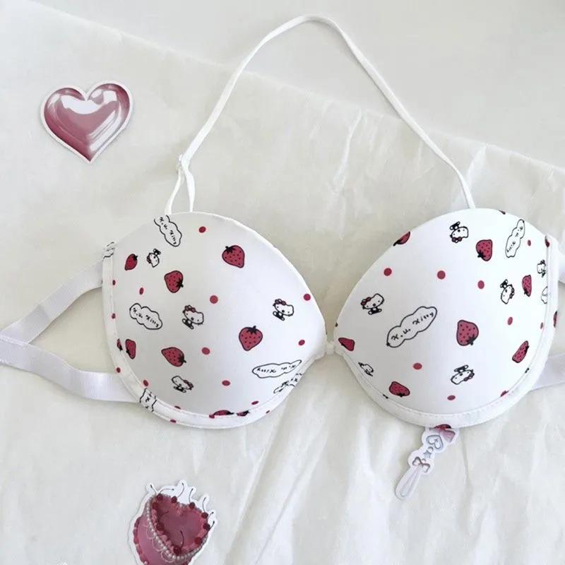 

Летний strapless (без бретелей) нескользящий бюстгальтер-бандо с push-up и косточками, поддержка для маленькой груди, застежка спереди XS (65B/70A)