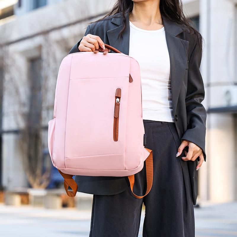 Unisex Large Capacity Laptop Backpack – Waterproof Nylon Travel School Bag for Students & Commuters