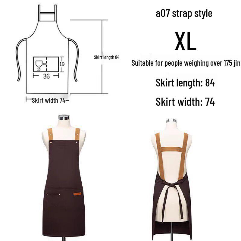 Custom Logo Waterproof Waist Apron for Milk Tea, Hot Pot, and Coffee Shop Staff