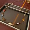 Geometry Ceramic Beads Necklaces Cute Bohemian Drop Pendant Retro Ethnic Style Necklaces  Party