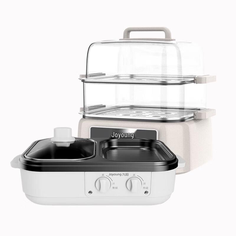 Joyoung 10L Electric Steamer & Hotpot Grill Combo CN plug (adapter included)