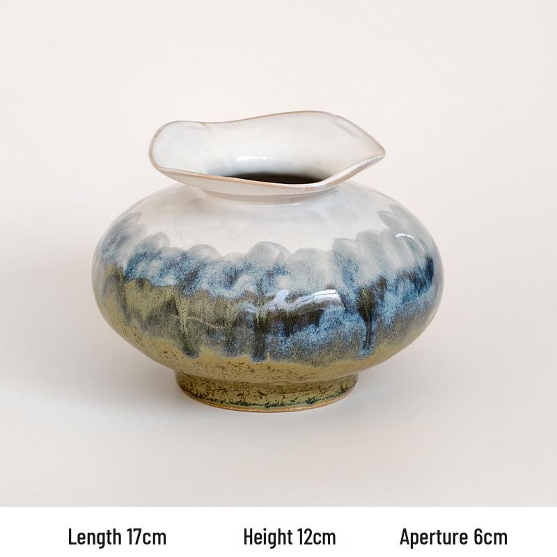 LeMeng Kiln-Changed Ceramic Vase – Luxurious Jingdezhen Hydroponic Flower Vase for Elegant Arrangements