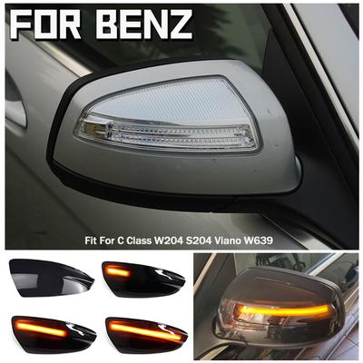 Clignotant de rétroviseur latéral pour Mercedes Benz Classe C W204 S204 2007-2014 C300 Viano Vito W639, clignotant dynamique à LED