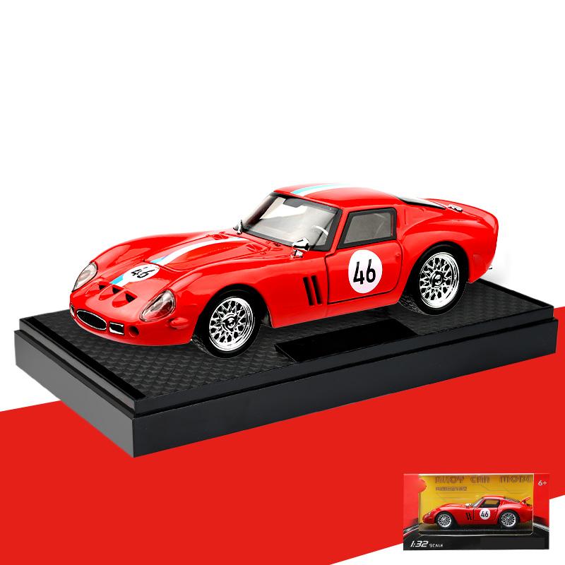 1/32 Scale Ferrari 250 GTO Super Sports Car Alloy Diecast Model Car Metal Classic Love Collection Ornaments Birthday Gifts with Boyfriend Boy