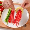 Zelená cibule Snadný kráječ Škrabka Květ švestky Řez Zelená cibule Drátkování Superjemná zeleninová škrabka Kuchyňské doplňky