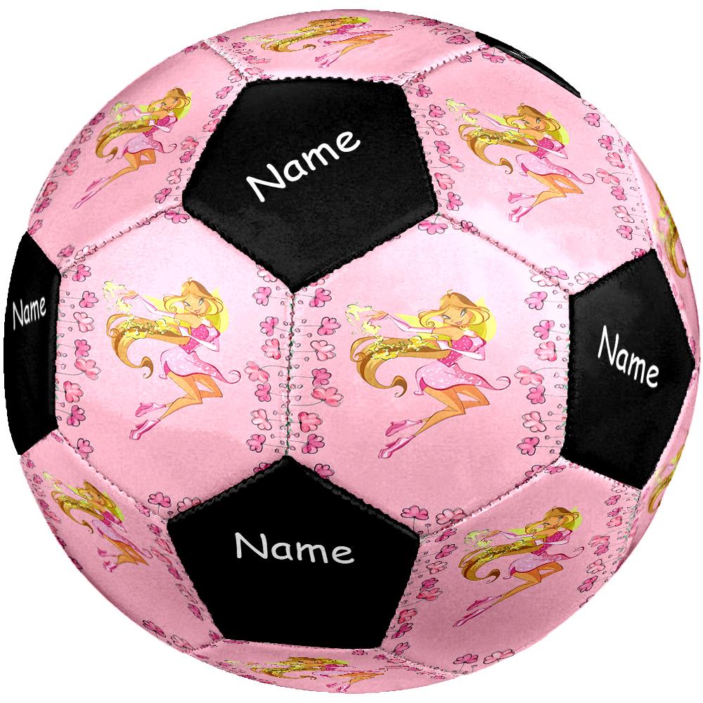 Custom Name Winx Club Theme Size 5 Soccer Ball, Suitable for Both Indoor and Outdoor Matches, a Gift Suitable for Everyone.