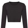 Awdis Womens/Ladies Heather Long-Sleeved Crop T-Shirt