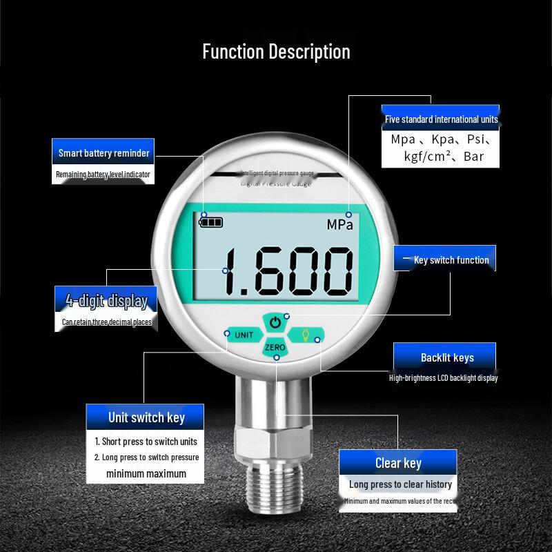 CONJANT YS-80 High-Precision Digital Pressure Gauge (CN version)