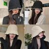 Chic Round Top Wide Brim Fisherman Hat Women Sun Hat Korean Hollow Out Breathable
