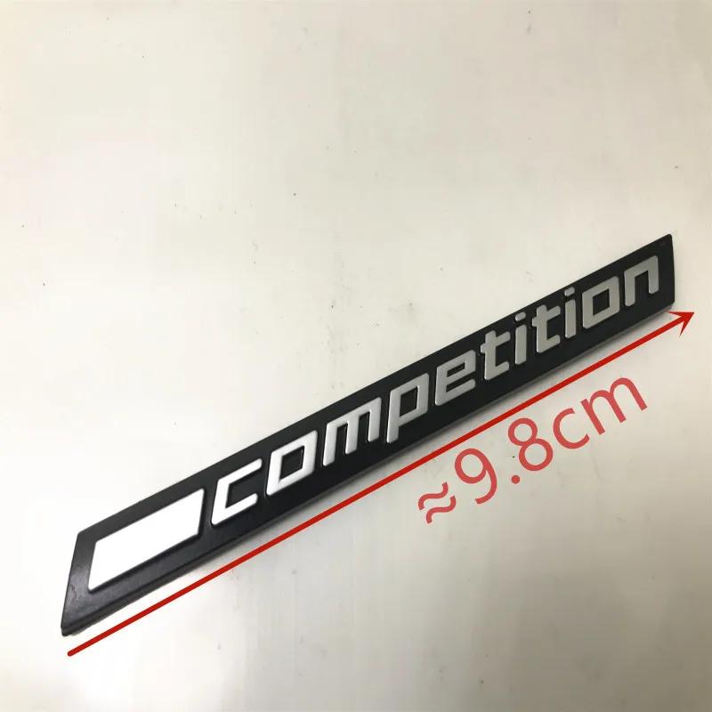 

3D ABS Black COMPETITION Bar Underlined Emblem for BMW 3 5 7 Series Thunder Edition M1 M2 M3 M4 M5 M6 X5M X6M Car Trunk Emblem