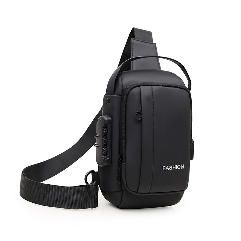 

Маленькая версия мужских поясных сумок, нагрудная сумка, легкая мужская маленькая поясная сумка, дизайн с кодовым замком против кражи, мужская наплечная сумка 14cmX24cmX10cm