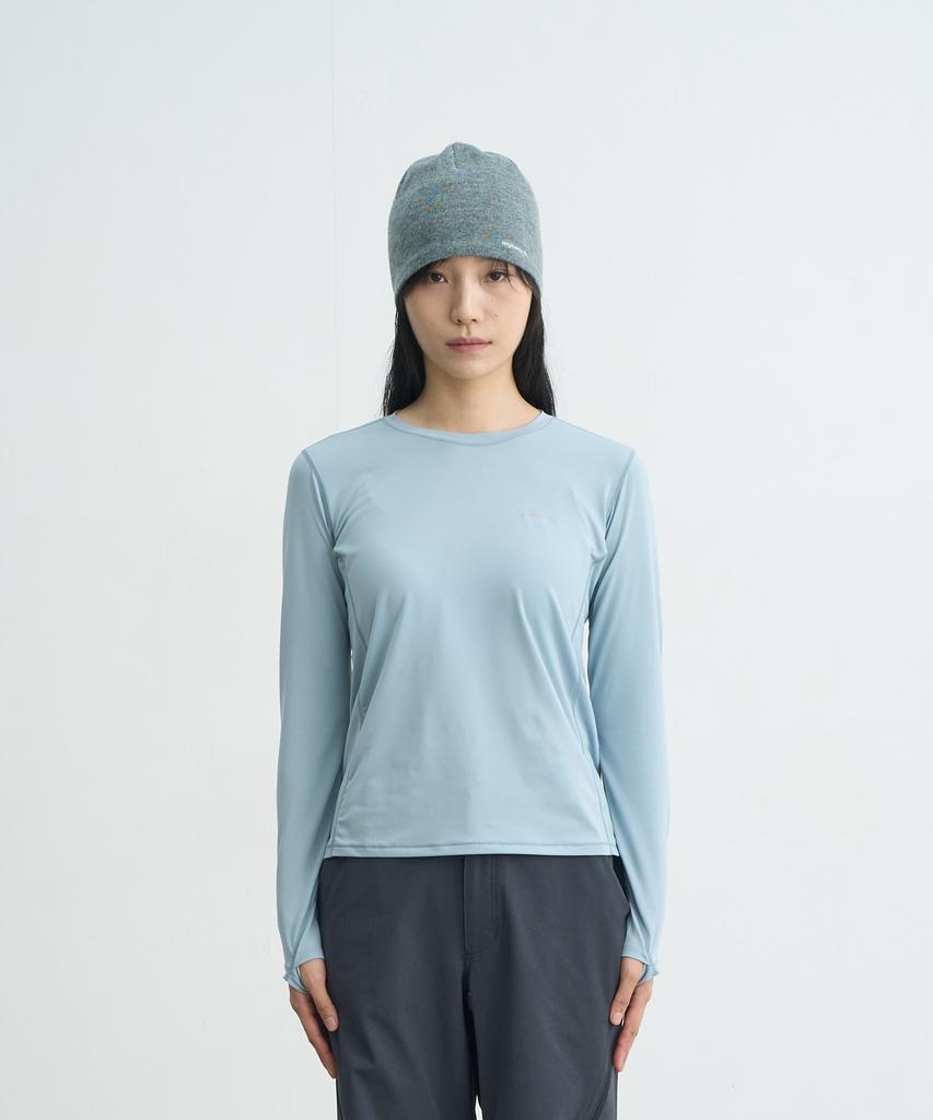 Goyoweeo W Logo Long Sleeve (Light Blue)