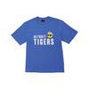 MLB Smile Serie Detroit Tigers Ss23 Vorderseite Smiley Buchstaben Druck Rundhals Kurzarm T-Shirt Unisex Oberteile Blau 3ATSJ0133-46PPS