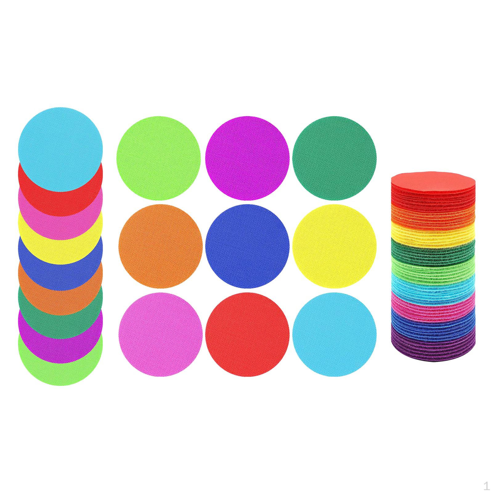 

100x Ковровые точки-маркеры Напольные круги Пятна Круглые 10 см Персональная наклейка для игр