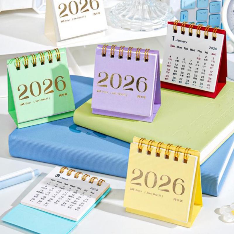2026 Mini Liten Skrivbordskalender Skrivbordsdekoration Kalenderbok Kreativ Enkel Planerare Skrivbord Kontorsmaterial Nyårspresenter