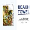 Fairyland Wonderland Print Beach Towel, Large Soft Quick Dry Towel for Beach Camping Swimming