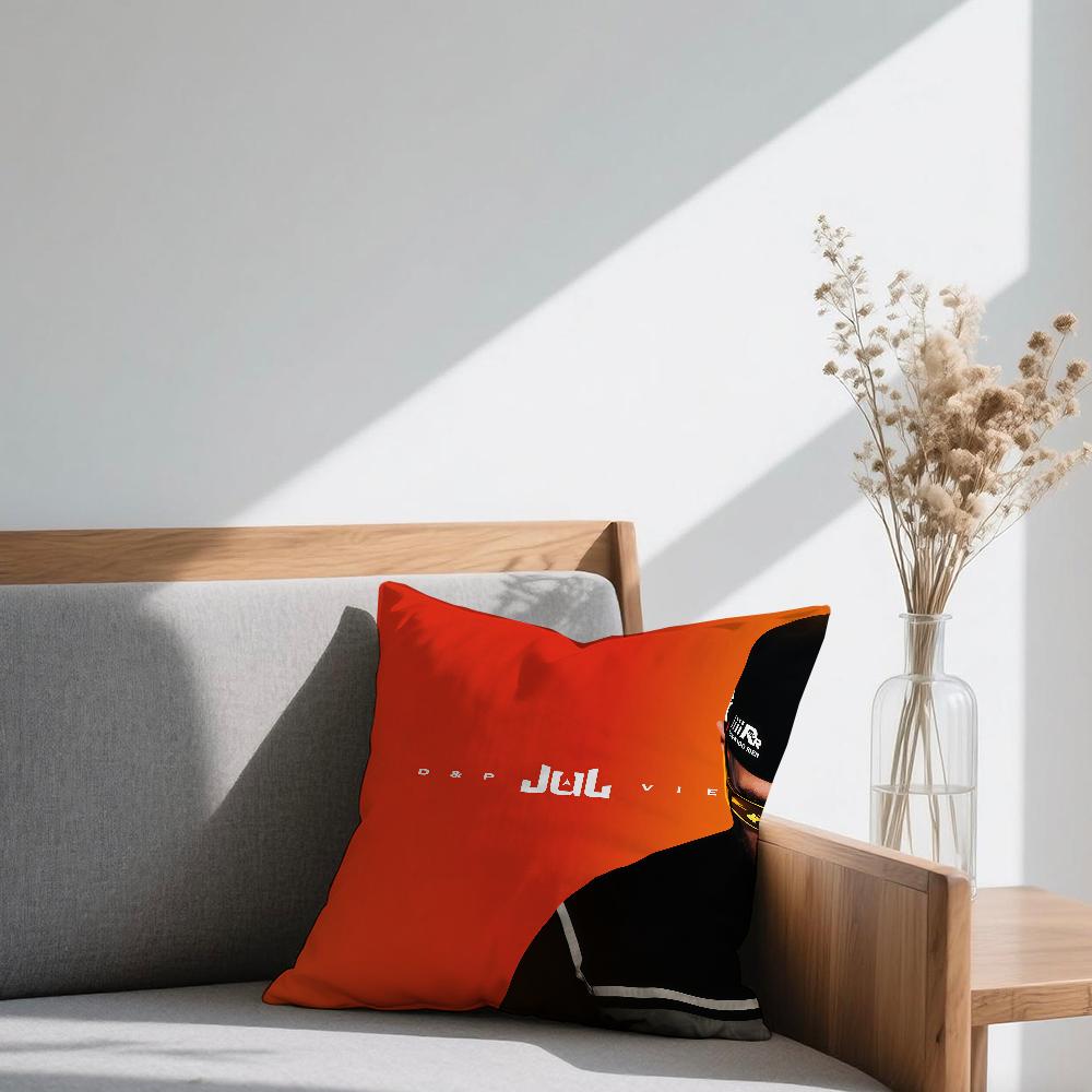 D-DP Cushion Cover For A Sofa Car Office Cafe Rapper J-Jul Soft And Comfortable Double-Sided Printing Vie Pillow Cover
