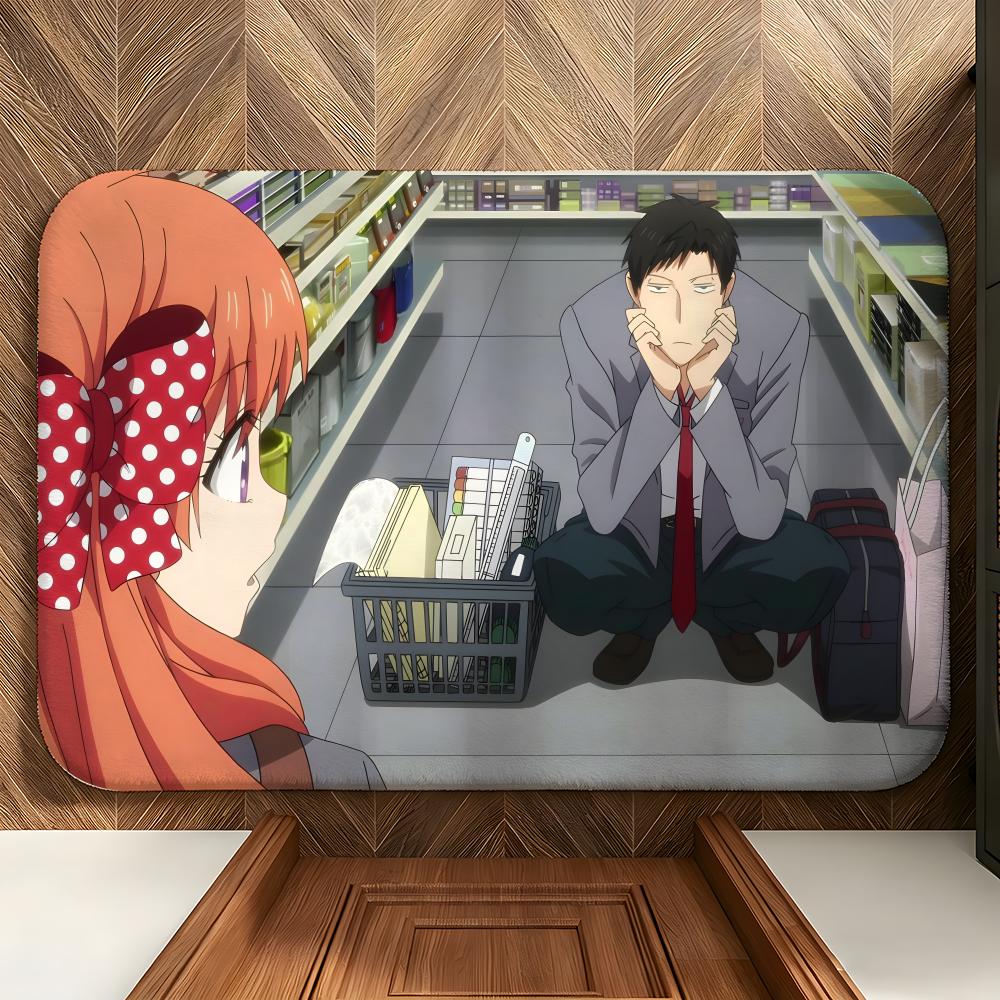 Anime Monthly Girls Nozaki-kun Floor Mat Soft Flannel Floor Mat  Suitable for Entryways, Living Rooms, Bedrooms, and Bathrooms