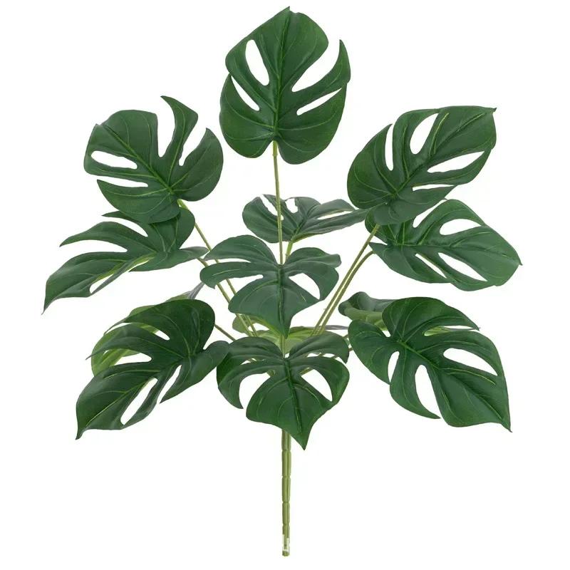 Simulation Plants Leaves Turtle Back Traveler Banana Holiday Party Decor Plastic Peacock Arrowroot Leaf Artificial Green Plant