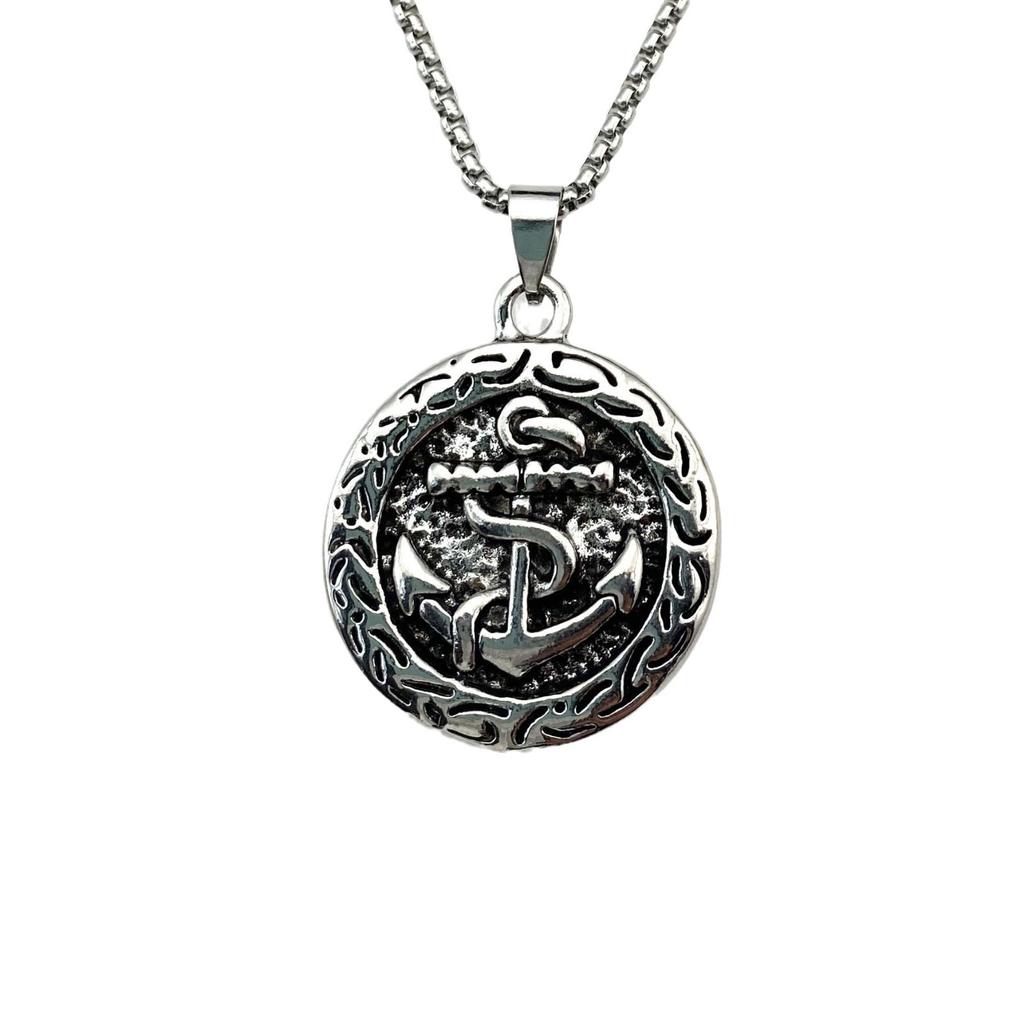 Accessories Personalized Hip Hop Vintage Anchor Pendant Titanium Steel Fashion Necklace Men'S Jewelry Pendant