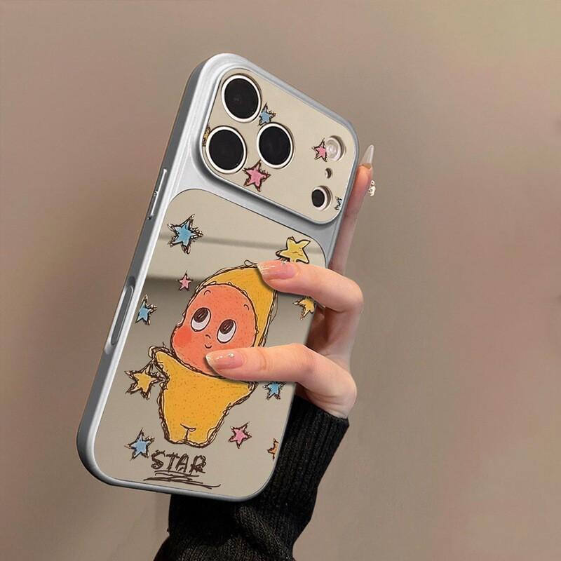 Full Coverage Cute Cartoon Phone Case IPhone 16 Pro Max With Star Design Teens Women iPhone 17