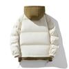 Teen Warm Cotton-padded Clothes Men's Cotton-padded Clothes Winter Clothes Fake Two-piece Thickened Hooded Couple Cotton-padded Jackets
