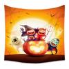 American Halloween Printed Tapestry Horrible Cartoon Pattern Hanging Cloth for Living Room Pumpkin Bat Wall Carpet Decoration