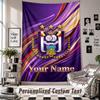 Custom Tapestry Wall Hanging, Anderlecht FC Personalized Name Text Home Wall Decor