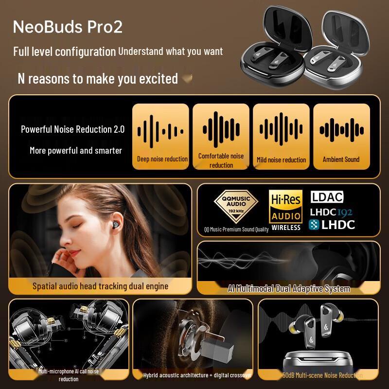 EDIFIER NeoBuds Pro2 Wireless Earbuds