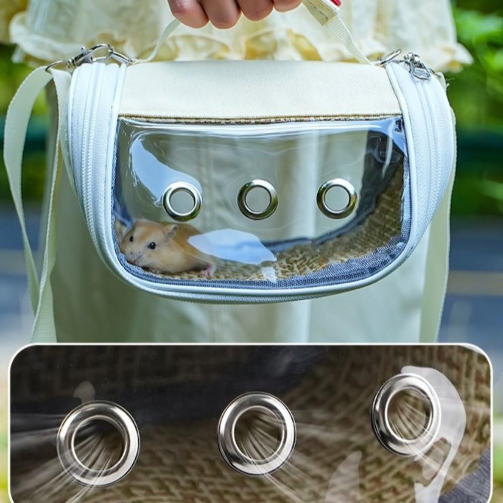 Atmungsaktiver Vogeltransportkäfig Leichte Hamster-Tragetasche Haustier-Umhängetasche Reisen
