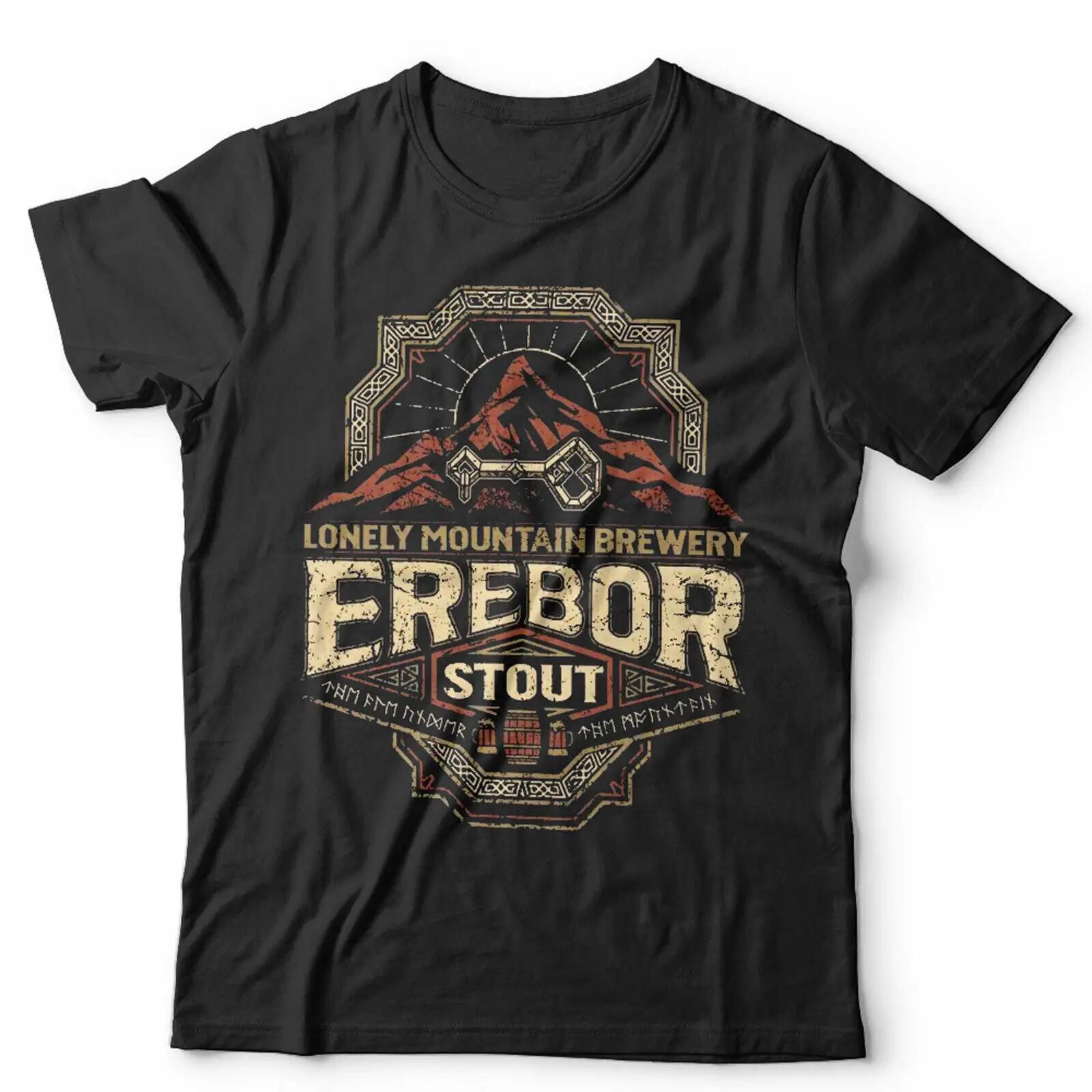 

Erebor Stout T Shirt Funny Parody Film Beer LOTR Retro Vintage Dwarf S разноцветный